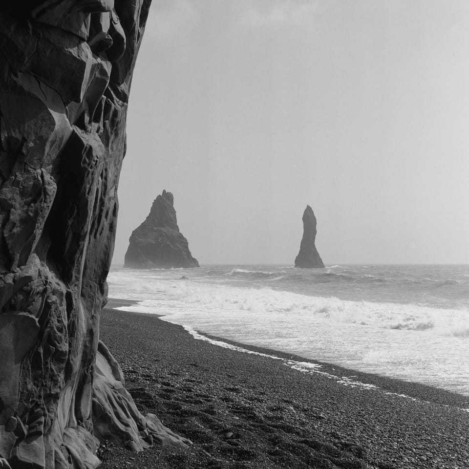 A Whole Roll of ILFORD HP5+ (metered at iso 100) shot at Reynisfjara beach in Iceland