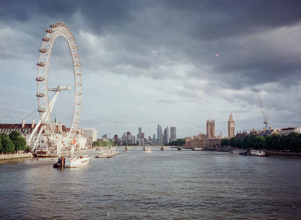 London at Sunset and Dusk captured on OptiColour 200 (NC200)